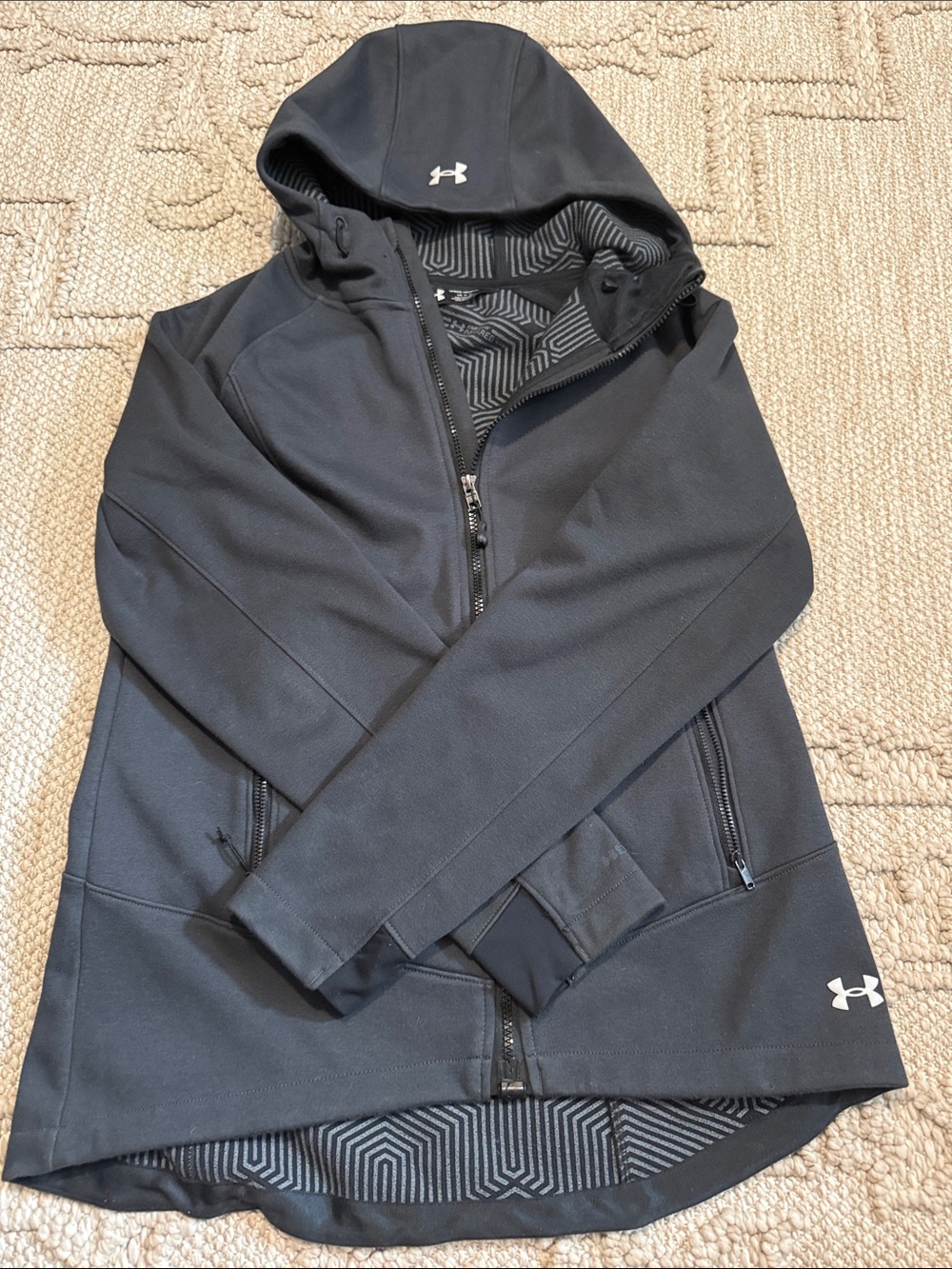 Under Armour Women's Black Hooded Utility Jacket